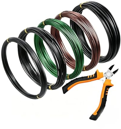 Juego de alicates ergonómicos para alambre bonsáis adecuados para un agarre cómodo y un funcionamiento suave en jardinería, corte de plantas, alicates de alambre de jardín