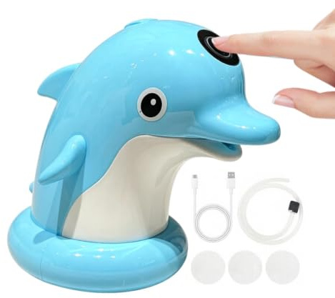 Kinder-Wassertischpumpe Kabellose Liter-Flaschen und Delphin-Springbrunnen