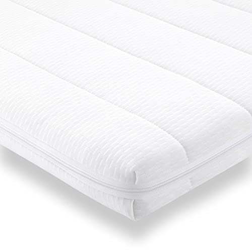 Mister Sandman Topper 80x190, Ergonomische Matratzenauflage, Kaltschaum Topper weich, Bequeme, atmungsaktive Matratzenauflage für alle Matratzenarten und Boxspringbetten, Topper Höhe ca. 5cm
