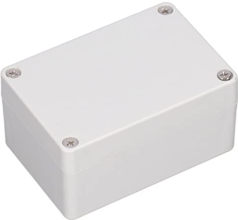 Anschlussdose, IP65 Wasserdichter Kunststoff Projektkasten elektrische Verdrahtungskästen DIY-Electronic Projektgehäuse Leistungsgehäuse, Weiß, 100x68x50 mm