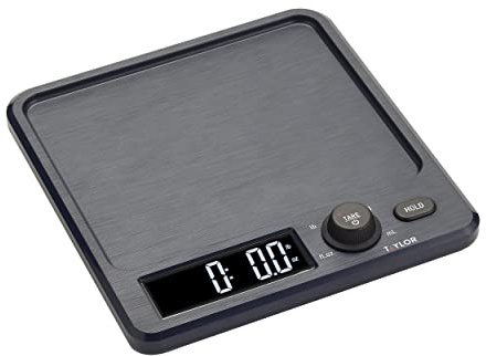 Taylor Pro Large Display Digital Dual Kitchen Scales, 5kg, Black