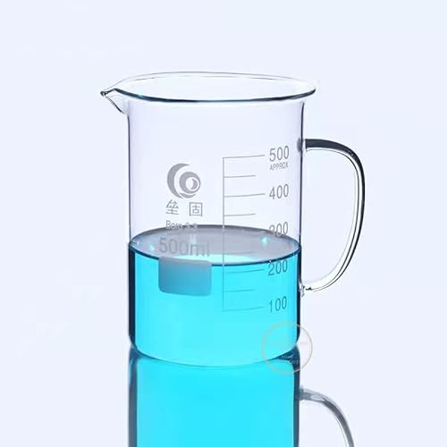 1Pc/lot 50ml-2000ml lab Full Glass beaker with glass handle for Chemistry glass measuring beakers glassware(50ml)