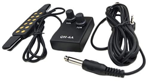 Supvox Tonabnehmer Für Akustikgitarre Einstellbare Lautstärke Ohne Bohren Installierbar Für Konzertgitarren Geeignet Gitarren-tonabnehmer Mit Klangfarberegler