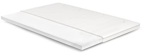 Meisterschlaf Surmatelas en mousse à froid 140 x 170 cm (l x L) - Tencel 3D - Moyen - Hauteur 7 cm - Certifié Öko-Tex - RG 45 kg/m³ - Fabriqué en Allemagne