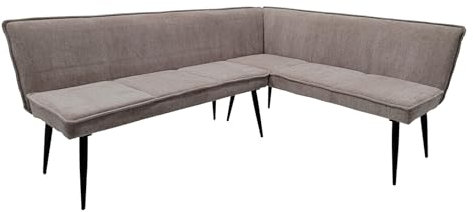 HTI living Eckbank 154 x 195 cm Mesilla Braun kurzer Schenkel Links Sitzbank Polsterbank
