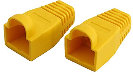 Dariokki 1000 ST¨¹CKE RJ45 Stecker Stecker Schutzh¨¹lle Abdeckkappe f¨¹r CAT5E/6 Kabel USB Stecker Laptop PC GEH?use Gelb