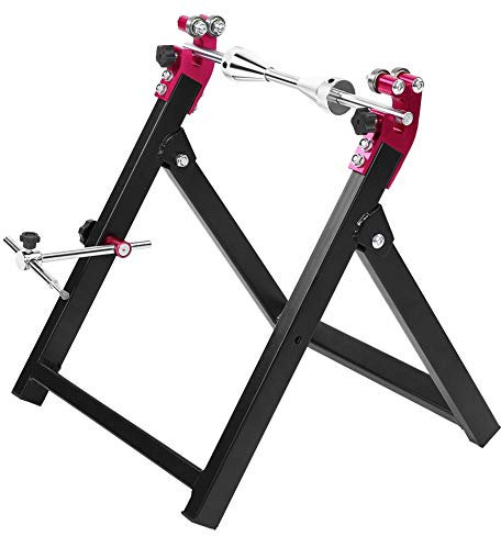 lyrlody Supporto per Equilibratura Ruote per Equilibratrice per Ruote Moto, per Ruote Fino a 5 Pollici di Larghezza e 23 Pollici di Diametro, con Verniciatura a Polvere