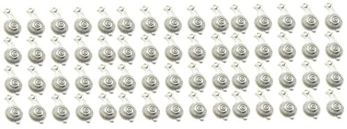 Operitacx 60stücke Antike Silberfarbene Snail Form Anhänger Aus Legierung Für Diy Schmuckherstellung Charm Pendants Für Armbänder Und Halsketten Für Kreative Projekte