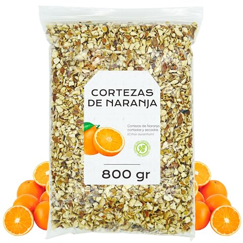 Getrocknete Orangenscheiben 800gr - Orangenabrieb - Orangenzesten - Orangenschalen - Orangenscheiben Getrocknet Lose (800 gr, Orangenscheiben) | Mit einem intensiven fruchtigen Aroma und einem süßen Zitrusgeschmack, ideal für Aufgüsse, Desserts, Getränke und Rezepte