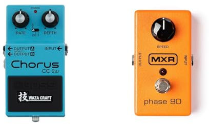 BOSS Ce-2W Waza Craft Special Edition Chorus Pedal, Special Edition Waza Craft Pedal, The Ultimate BOSS Tone Experience, Blue & Dunlop M101 Phase 90 Effects Pedal