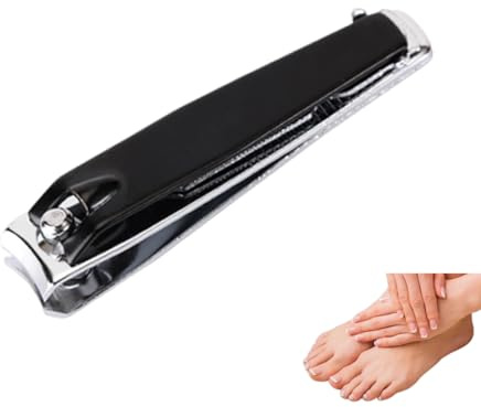 OUDQFCJ Tagliaunghie Professionale 1er Pack in Acciaio Inossidabile, Taglia Unghie con Contenitore per Mani e Piedi, Ideale per Uomo e Donna