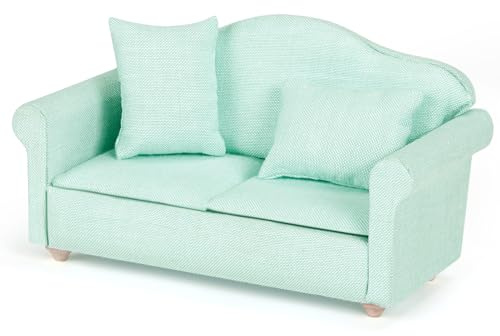 Miniatur Sofa Couch Mini Sofa Wichtel Sofa Puppenhaus Möbel Puppenhaus Zubehör Holz Miniatur Möbel Wichtel Möbel