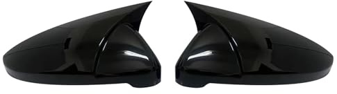 Spiegelkappen Für VW Für Golf 7 Für Golf 7.5 Für Golf Für GTI 2014 2015 2016 2017 2018 2019 Rückspiegelabdeckung Rückspiegel Autokappen Auto Spiegelkappen(Glossy Black)