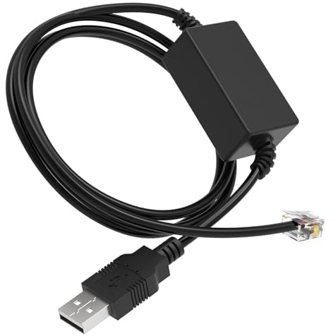 Cordro Radar Detector Power Cable, USB to RJ11 Radar Detectors Plug Cord, Replacement Adapter for Beltronics,Escort Passport 9500i, MAX360, Uniden R1 R3 R7, Radenso XP etc