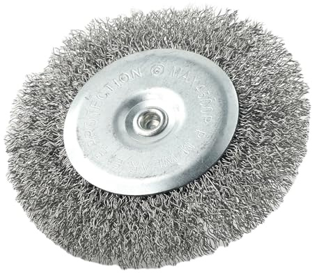 Wire Brush Set for EFB 400 & EFB 401 Electric Joint Cleaners – 2-Pack 100 mm Stainless Steel Cup Grinding Wheels with 6 mm Shank, for Paving Stone,