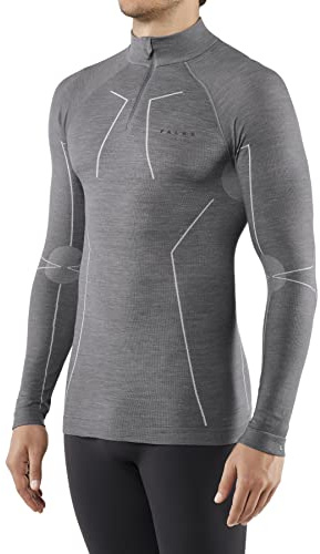 FALKE dam Maximum Warm High Zip Neck funktionströja långärmad snabbtorkande ventilerande hållbart funktionellt material kalla till mycket kalla temperaturer, funktionella underkläder 1 styck