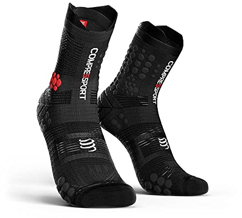 Compressport Trail Socks - Pro Racing Socks V3.0 Trail - Calcetines de trail - Amortiguación - Running - Estabilidad del pie - Protección y transpirabilidad - Todo terreno