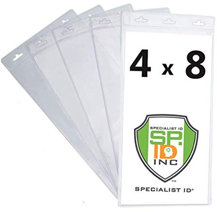 Ausweishalter für Sportveranstaltungen und Konzerttickets, extragroß, 10,2 x 20,3 cm, 5 Stück