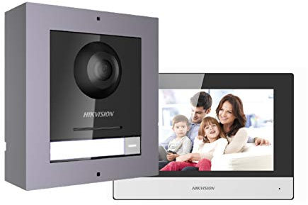 Hikvision AC DS-KIS602 2nd Gen Video Intercom KIT Out in Station Standard PoE SWT,