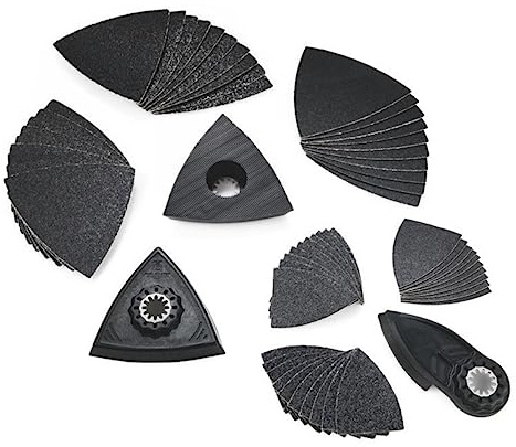 Fein Best of Starlock Schleifset – 63-teiliges Set für Präzisionsschleifen in engen Ecken, Kanten und detaillierten Oberflächen, inklusive Schleifpads, Schleiffinger und Schleifblätter – 35222967280