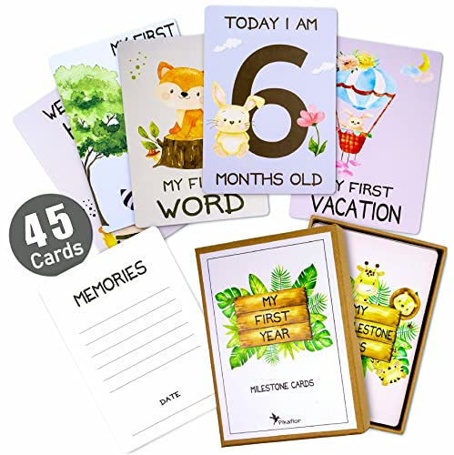 Tarjetas de hitos para bebé (inglés).