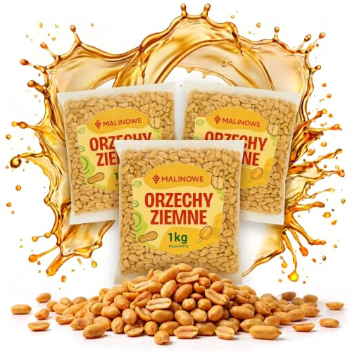 Malinowe ERDNÜSSE 3x1kg Geröstet Ungesalzen