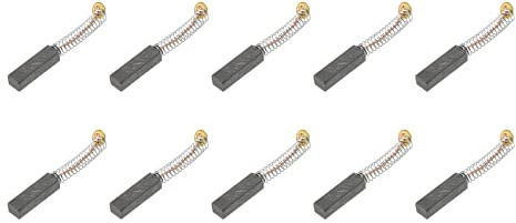 PATIKIL Escobillas de Carbón para Motor 20x6x5mm Cepillos de Carbón 10Pcs | para Herramienta Eléctrica Reemplazo de Reparación de Angular Amoladora Mesa Sierra Taladro de Mano