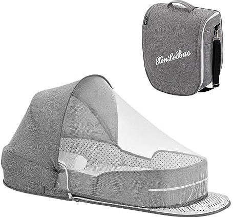 Tsuchiya Baby Reisebett | Klappbarer Stubenwagen Babyliege | Faltbar Babybett Babyzelt Mit Matratze | Portable Reisebettzelt