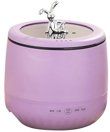 Cuiseur à Riz 1,8 L, Matière Plastique, Options de Cuisson Polyvalentes, Haute Puissance, pour 2 Personnes, Conception Compacte (Purple)