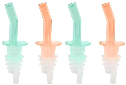 PARENCE.- Lot de 4 Becs Verseurs en Plastique - Pratiques, Durables, Polyvalents, Huile, Eau - 9x2,9cm