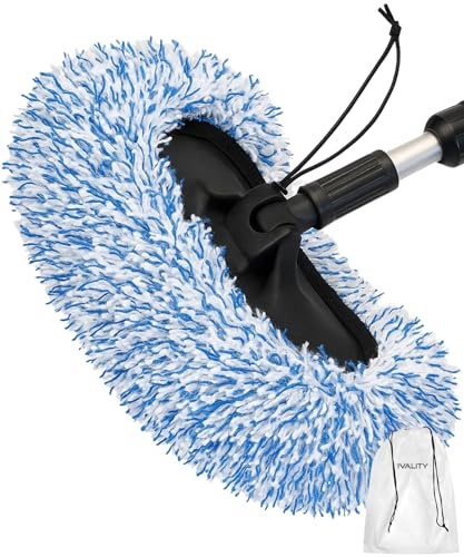 Ivality Premium Auto Waschbürstenüberzug – Ultraweicher Mikrofaser-Brush Cover für SB-Waschanlagen – Kratzfreie sanfte Selbstbedienungs Auto waschen mit elastischem Sitz und Wasserdichter Beutel