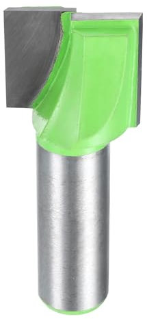 sourcing map Bottom Cleaning Router Bit 1/2 Shank Carbide Tipped Spoilboard Surfacing Planing CNC Mortising Bit for Slab Flattening Woodworking, 29/32 (23mm) Dia 25/32 (20mm) Depth