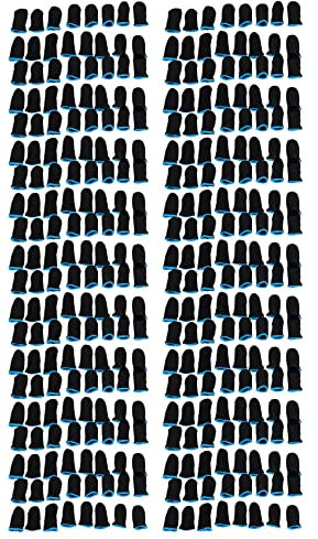 SRMAN 18-Polige Kohlefaser-FingerhüLsen für -Handyspiele Pressebildschirm-FingerhüLsen (160 StüCk)