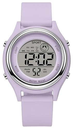 findtime Digital Watches for Women Ladies Watch Sports Watch for Women Alarm Stopwatch Water Resistance LED Display Wristwatch