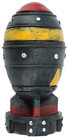 Fockety Mini Caja de Almacenamiento de Bomba Nuclear, Decoración de Mesa de Escultura de Cohete de Resina que Se Puede Abrir en 3D, Modelo de Estatua Nuclear, Mini Contenedor de