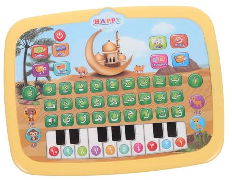 ibasenice Interactive Alphabet Learning Pad Educational Boys and Girls Toy Learning Tablet English Letters