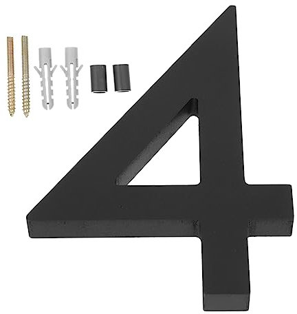 NUOBESTY Outdoor Street Address Number Installable in Multiple Directions Metal Acrylic