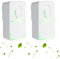 2-Pack Air Purifier for Bedroom with Negative Ion Technology | Reduces Odours for Home & Office | Quiet Plug-in for Smoke, Pets & Dust - Portable Quiet Ioniser for Smokers - UK Socket