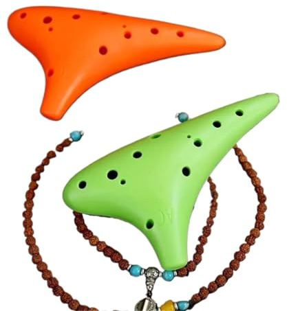 Principianti ocarina Strumento Ocarina Contralto A 12 Fori In Do Per Principianti Semplice(Green)