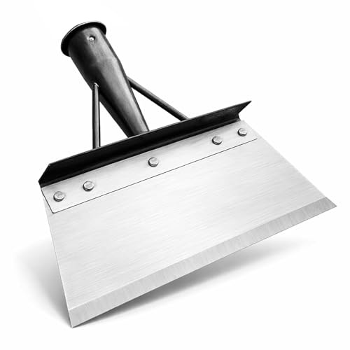 Pelle Jardinage,23cm Pelle de Nettoyage Multifonctionnelle,Pelle Plate Acier au Manganèse Outil de Désherbage,Pelle de Jardin pour Désherber,Pelleter la Neige,Nettoyer Les Fermes (23 x 10 x 4 cm)