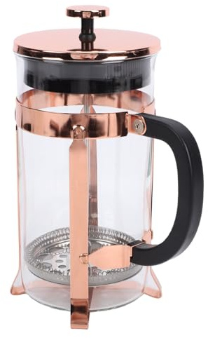 Asixxsix Cafetière à Piston 1000 Ml, Filtre Double Couche, en Verre Borosilicate, Idéale pour la Cuisine, les Voyages, le Camping et les bar. Accessoires pour le café et le bar.