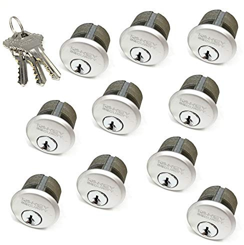 RI-KEY SECURITY - 10 New Mortise Lock Cylinders 1 for Commercial Store Front Entry Door Adams Rite