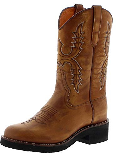 Sendra Boots Damen Cowboystiefel 11615 Siena Westernreitstiefel Lederstiefel Braun 37 EU