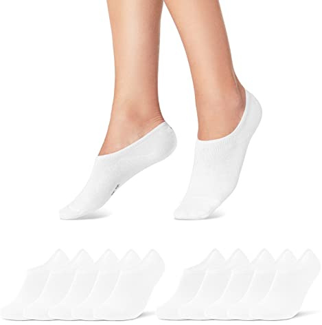 10 Par Sneaker Strumpor Herr & Dam Ankelstrumpor Bomull 16805 (35-38 Vit)