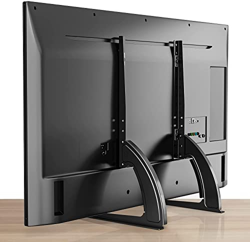 Universal TV Beine Füße Standfüße 14-42 Zoll Ständer, Flach Curved TV Ständer Standfuss Fuß Fernseh Fuss Höhenverstellbar VESA Max. 300mm, Maximale Belastung bis 30kgs