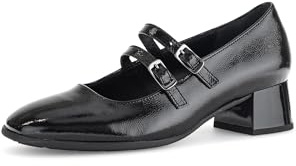 Gabor Escarpins à lanières pour femme, chaussures à talons pour femme, meilleur ajustement, Noir 97., 39 EU