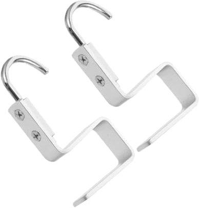 Parliky 2pcs Aluminum Alloy Desk Hook Schoolbag Purse Hanger Table Bag Hook Purse Hanger
