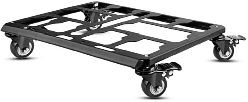 Carrello portautensili compatibile con il sistema di archiviazione modulare serie Milwaukee PACKOUT(TM), carrello da trasporto in acciaio al carbonio per cassetta degli attrezzi, include (4) ruote,