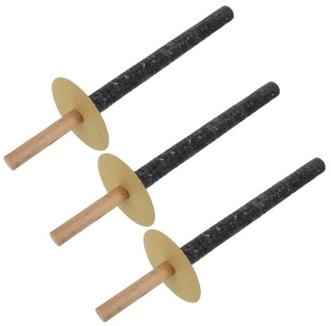 HANABASS 3piezas Antorchas De Jardín Para Exteriores De Madera Con Antorchas De Fuego Para Decoración De Jardín y Patio Portátiles Para Eventos De Camping y Celebración