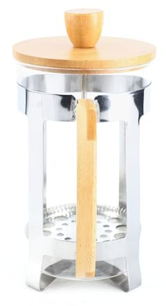 Eacam Prensa Francesa de Filtro de Acero Inoxidable de 4 Minutos Fácil con Vidrio Resistente Al Calor (27 oz)